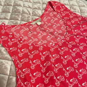 Banana Republic moped print tank size M medium pink